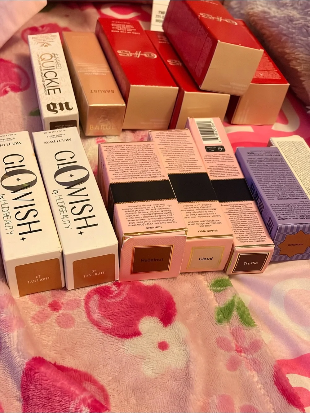 Assorted foundations and skin tint and bb cream